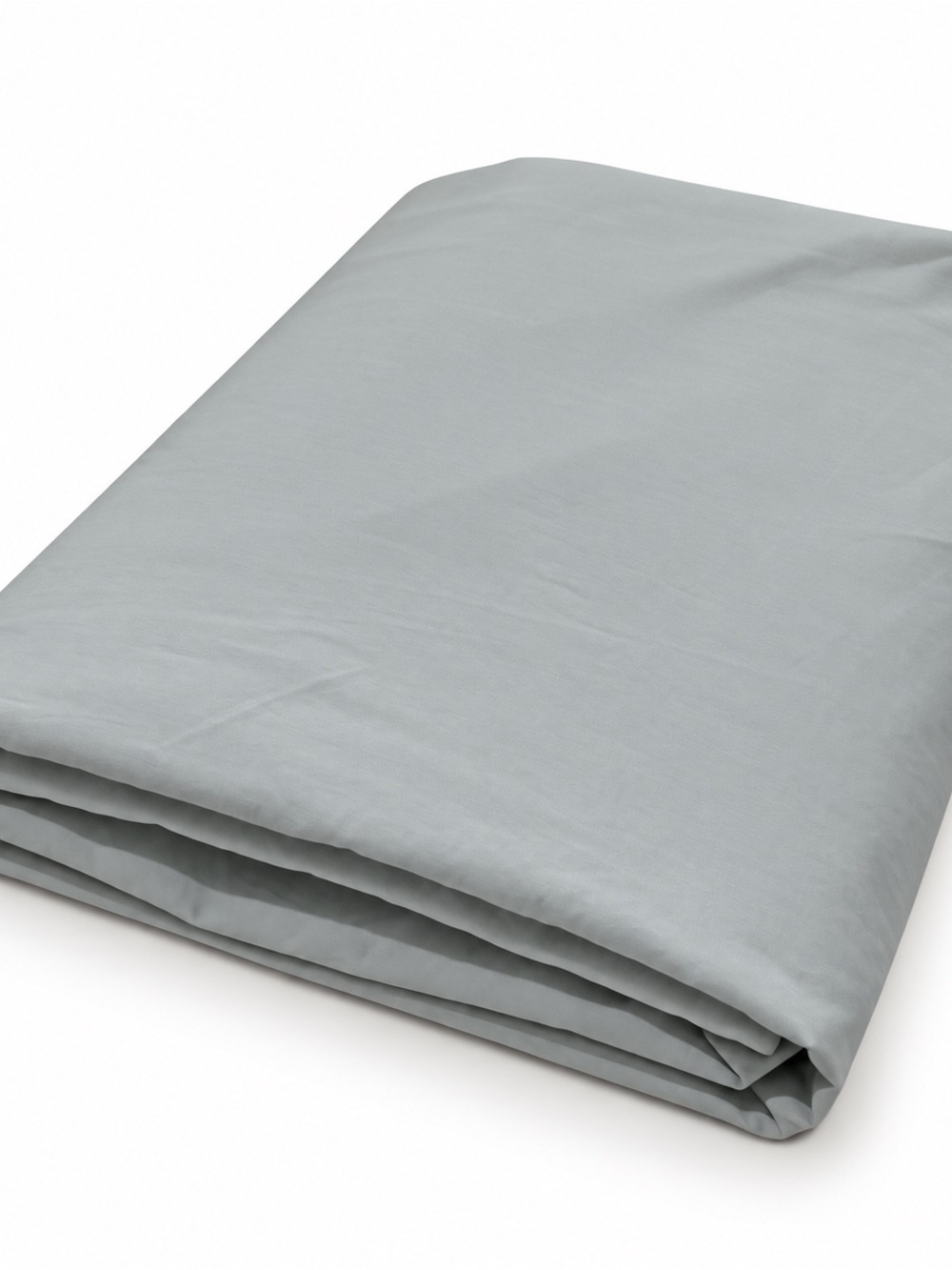 Vintage Wamsutta Fitted Sheet Steel Blue Made USA 100% Cotton